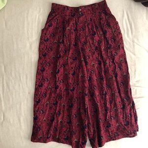 Vintage floral culottes | size 12